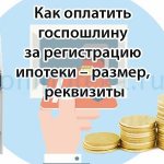 Как оплатить госпошлину за регистрацию ипотеки – размер, реквизиты
