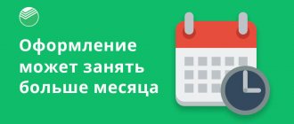 Оформление ипотеки в Сбербанке может занять больше месяца, так как идет постоянный запрос и проверка документации