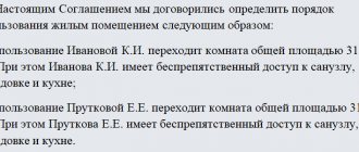 Соглашение об определении порядка пользования жилым помещением. Часть 2