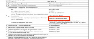 Extract from the Unified State Register of Real Estate